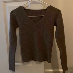 brown sweater